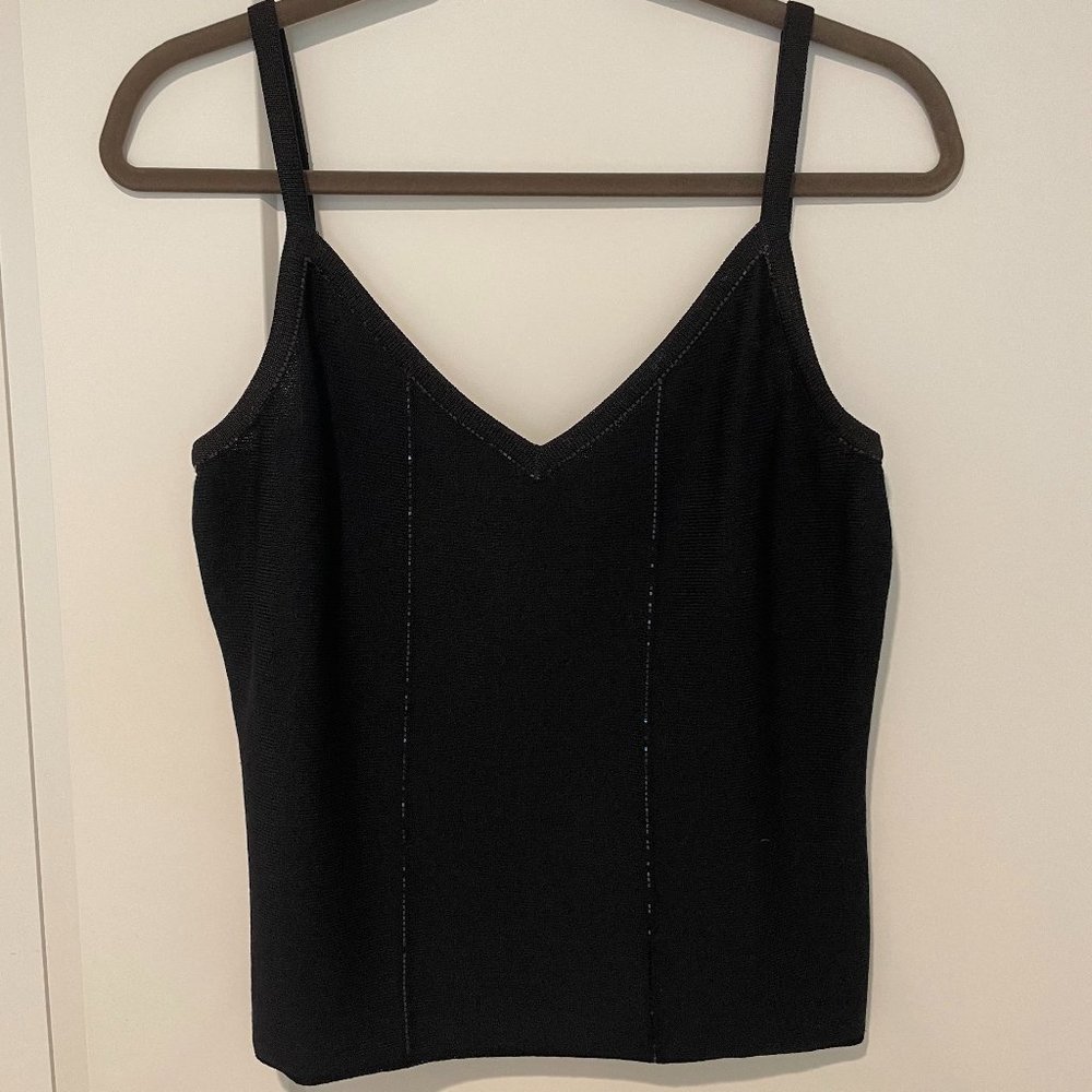 St. John Evening Line Vintage Tank Top - beading detail